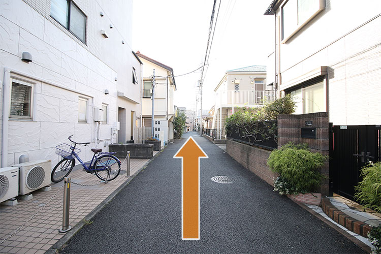 まっすぐ進みます